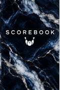 Scorebook (Black & Blue Marble, Paperback Coil Bound)