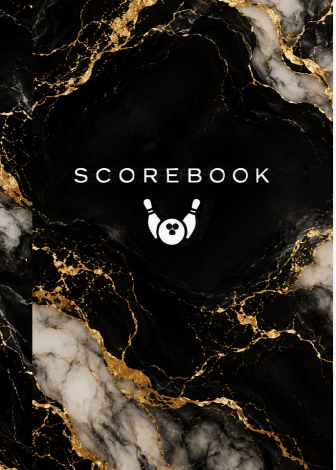 Scorebook (Black Marble, Paperback Coil Bound)