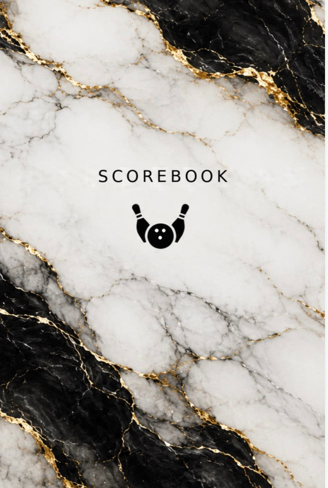 Scorebook (Black & White Marble, Hardcover)